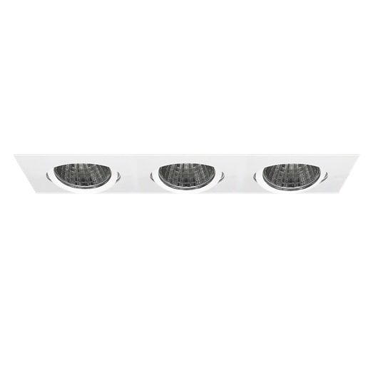 Lamptıme 740617 Sıva Altı Cob Downlıght 3X8W Üçlü Kare Beyaz Gövde 6500K Beyaz Işık