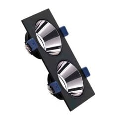 ACK SİYAH-PLATİN KARE 172MM x 92MM SIVA ALTI METAL+PC ARMATÜRÜ