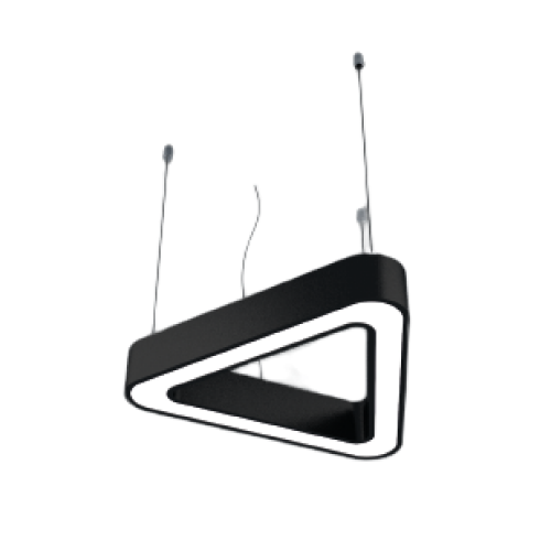 İnoled 80W 3000K Oval Üçgen Dekoratıf Lineer Led Armatür