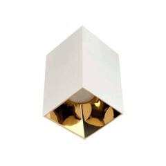 ACK BEYAZ-GOLD KARE 105MM x 98MM SIVA ÜSTÜ METAL+PC ARMATÜRÜ