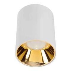 ACK BEYAZ-GOLD YUVARLAK 100MM x 96MM SIVA ÜSTÜ METAL+PC ARMATÜRÜ