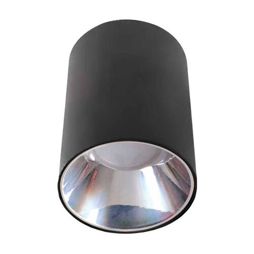 ACK SİYAH-PLATİN YUVARLAK 100MM x 96MM SIVA ÜSTÜ METAL+PC ARMATÜRÜ