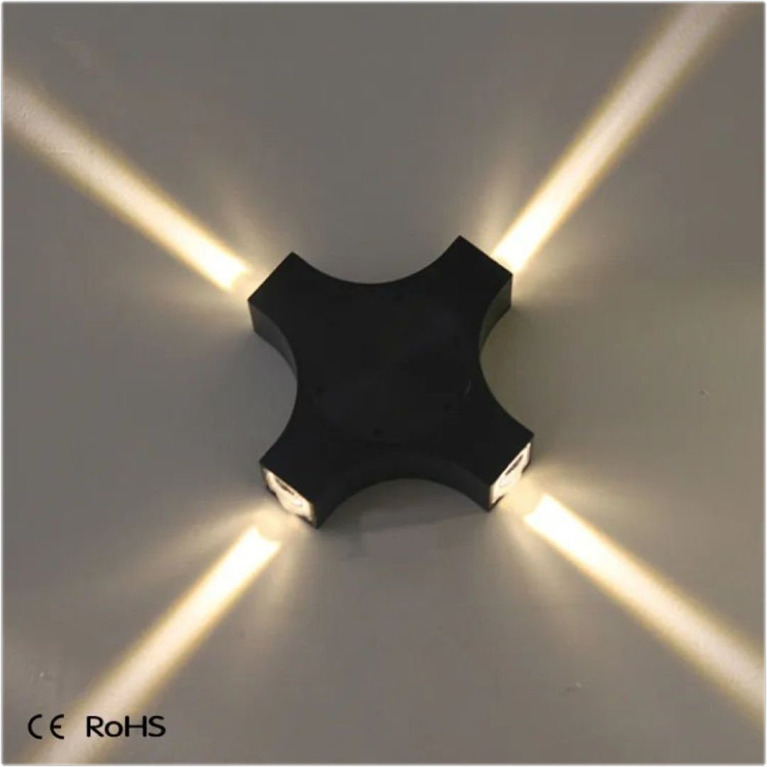 K2 4W Abs-Yuvarlak Star Led Aplik
