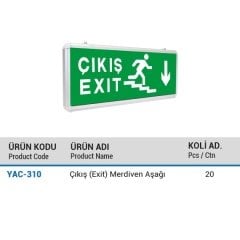 Ycl Exıt Merdiven Aşağı Çıkış