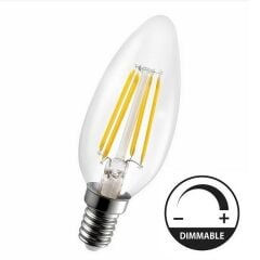 Heka Led Filament Rustıc Bulb E14 6W 3000K Dimmable