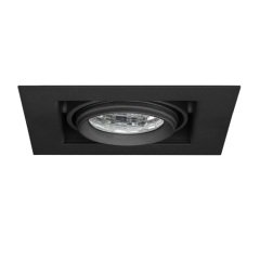 Lamptıme 743024 Sıva Altı Cob Downlıght Gu10 Duylu Derin Kare Siyah Gövde