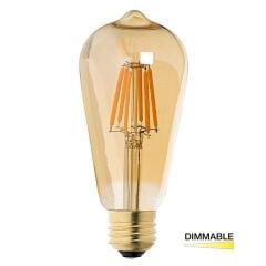 Heka Led Filament Rustıc Bulb E27 10W 2500K Dimmable