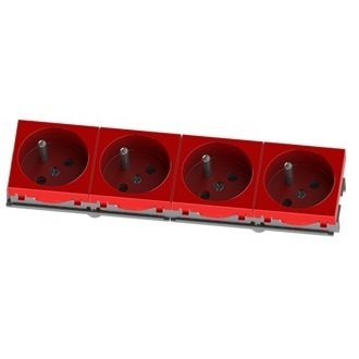 Ne-Ad Modüler 45X45 Mm 4'Lü Ups Priz (45°)