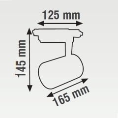 K2 35W 2700 Lümen Siyah Gövde Led Ray Spot