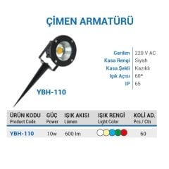 Ycl 10W Cob Led Çimen Arm. Günışığı