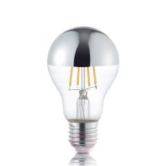 Ecolıte Led Crown Sılver A60 Ampul (Aynalı Endirekt Gümüş) 4W 400 Lümen 25.000 Saat 2700K