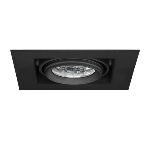 Lamptıme 743324 Sıva Altı Cob Downlıght 8W Derin Kare Siyah Gövde 3000K Sarı Işık