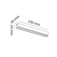 MOL6055 12 WATT MERCEKLİ SLİM MAGNET AYDINLATMA