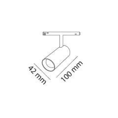 MOL6083 6 WATT SLİM MAGNET RAY SPOT