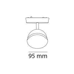 MOL6069 9 WATT MERCEKLİ YUVARLAK SLİM MAGNET RAY SPOT