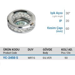 Ycl Cam Spot Mr16 Sılver