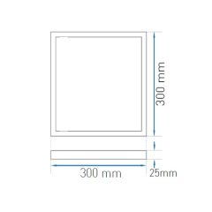 Ack 300Mmx300Mm 15W Beyaz 4000K Sıva Altı Clıp-In Backlıght Led Panel