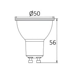 Braytron Advance 6W 3000K GU10 Lensli Dimli Led Ampul