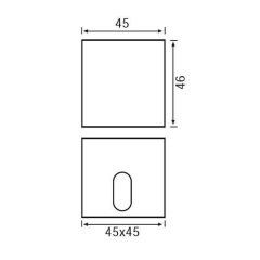 Jupıter Lw388 S Merdiven Kare Led Spot Trafolu 2W (3000K)