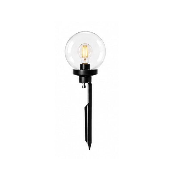 Şeffaf 20cm Akrilik Gloplu Kazıklı Çim Lambası IP44 E27