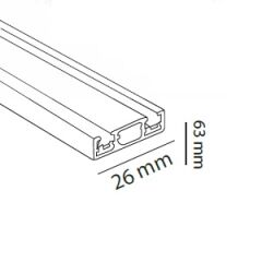 MOL6043 3 METRE ULTRA SLİM SIVA ÜSTÜ MAGNET RAY
