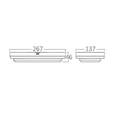 Braytron Bulkhead 18W 3CCT Beyaz IP65 Nemliyer Armatür