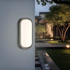 Braytron Bulkhead 18W 3CCT Siyah IP65 Nemliyer Armatür