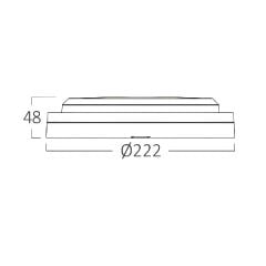 Braytron Bulkhead 18W 3CCT Beyaz IP65 Nemliyer Armatür