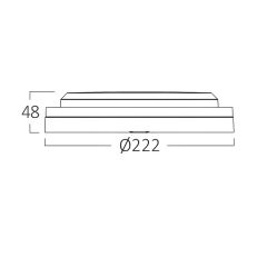 Braytron Bulkhead 18W 3CCT Siyah IP65 Nemliyer Armatür