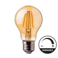 Ecolıte Vıntage Gold Dim Edilebilir 7,5W A60 Ampul 750 Lümen 15.000 H 2200K