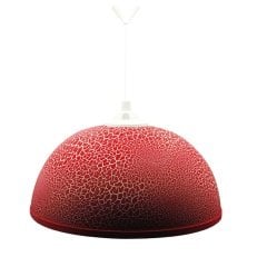 Klasik Sarkıt Çatlak Desen Kırmızı