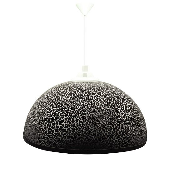 Klasik Sarkıt Çatlak Desen Siyah