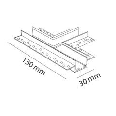 MOL6090 SLİM MAGNET TRİMLESS T BAĞLANTI KASASI