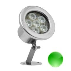 Ack 6W Yeşil Led Havuz Yer Armatürü Saten Kasa