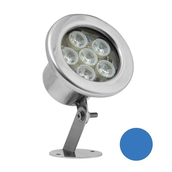 Ack 6W Mavi Led Havuz Yer Armatürü Saten Kasa