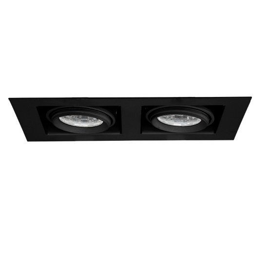 Lamptıme Sıva Altı Cob Downlıght 2X8W Derin Kare Siyah Gövde 4000K Ilık Beyaz