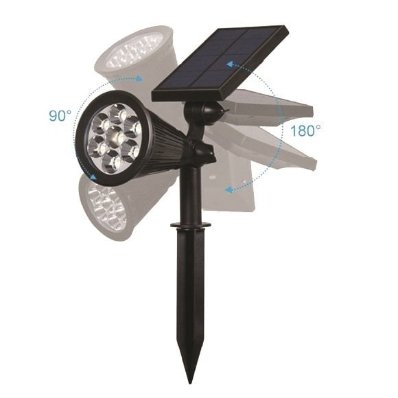 K2 7W 700 Lümen Kazıklı Solar Çim Armatürü