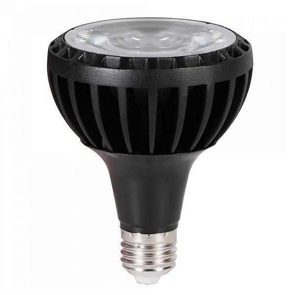 Ycl 25W Par30 Led Ampul E27 Siyah Kasa Siyah