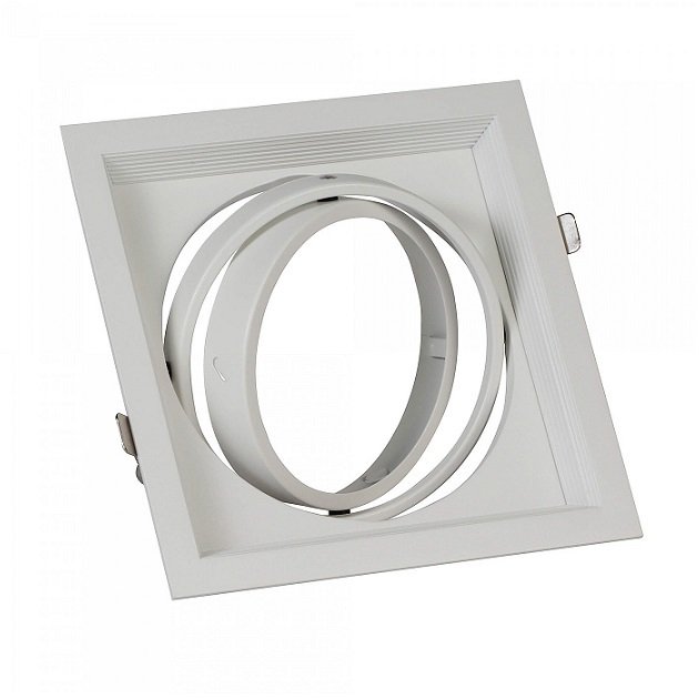 Ycl Ar111 Led Spot Kasası Tekli Beyaz