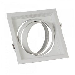 Ycl Ar111 Led Spot Kasası Tekli Beyaz