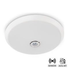 ACK BEYAZ 18W 3000K SENSÖRLÜ LED TAVAN ARMATÜRÜ