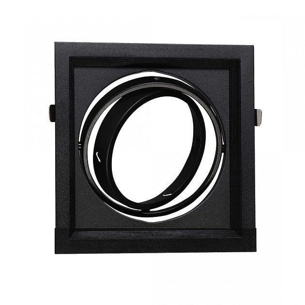 Ycl Ar111 Led Spot Kasası Tekli Siyah