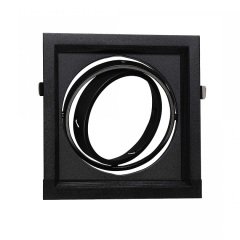 Ycl Ar111 Led Spot Kasası Tekli Siyah