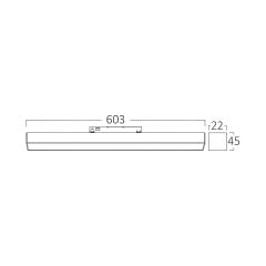 Braytron Dali-LNR600 Magnet Linear Armatür 60CM 18W 48VDC 3000K