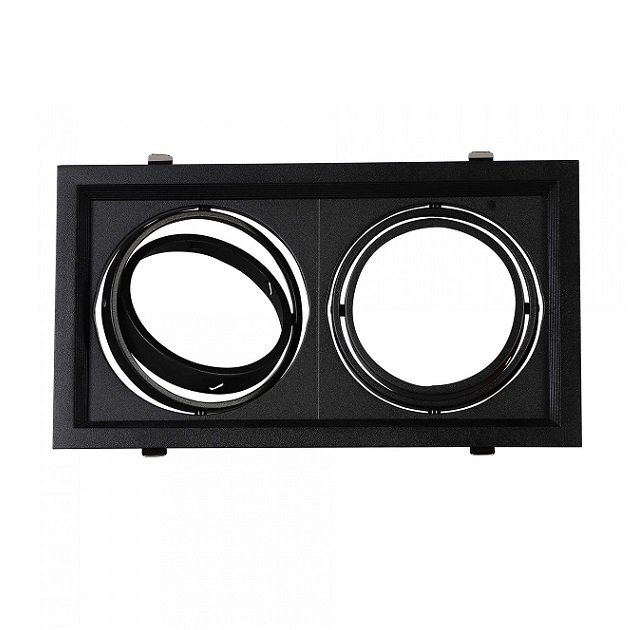 Ycl Ar111 Led Spot Kasası İkili Siyah