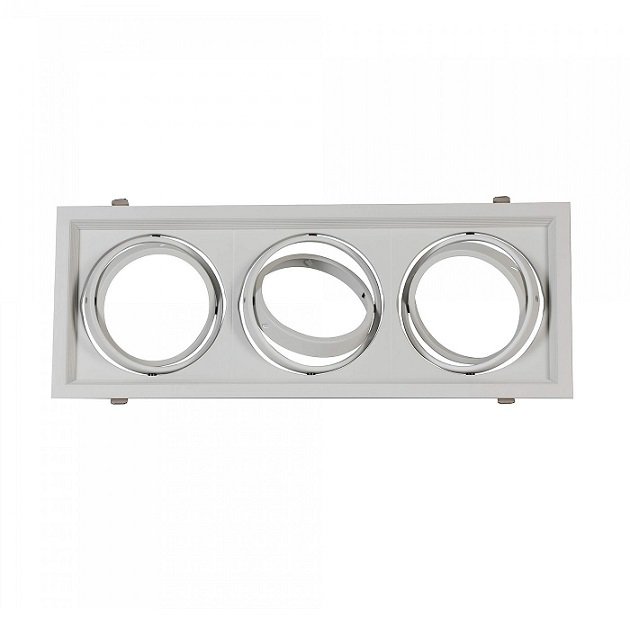 Ycl Ar111 Led Spot Kasası Üçlü Beyaz