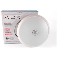 ACK ACİL AYDINLATMA KİTLİ BEYAZ 18W 6500K SENSÖRLÜ TAVAN ARMATÜRÜ