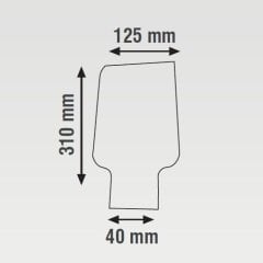 K2 30W 3000 Lümen Ip65 Lensli Ledli Sokak Armatürü 6500K Beyaz Işık