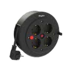Bylion Makaralı Uzatma Kablosu 5 m 3X1,0 mm TTR Siyah Kablo (Usb/C)