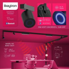 Braytron S20B Magnet Hoparlör Bluetooth 10W 48V